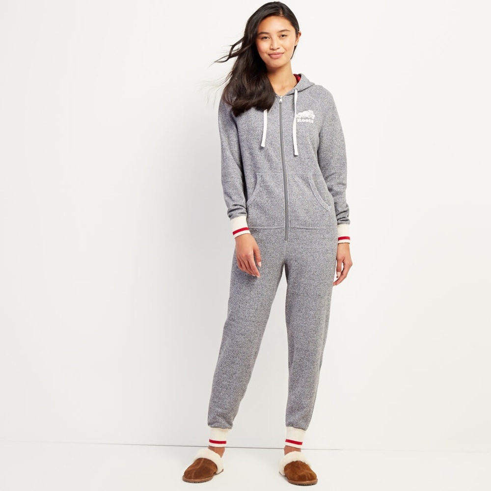 Roots Cabin Hooded Onesie, Size Medium